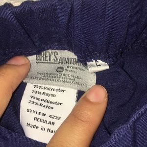 Greys Anatomy Navy Scrub Pants!